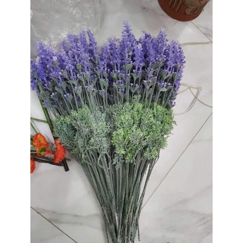 Lavender điểm lụa - Cành oải hương giả trang trí