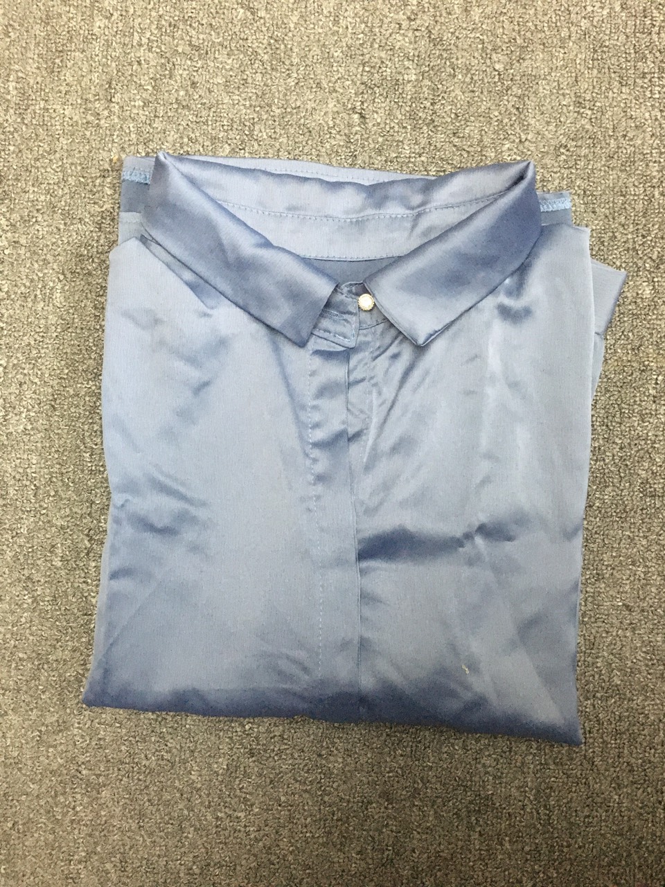 Áo Sơ Mi Lụa Satin Hồng Thiết Kế Phong Cách Châu Âu SM63 - Hàng Quảng Châu Cao Cấp