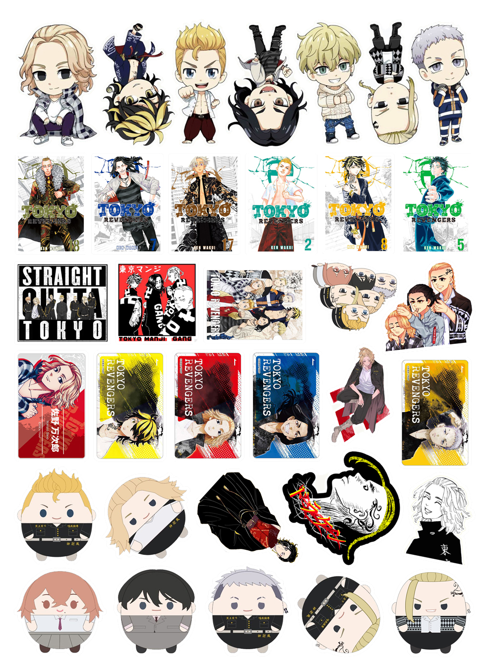 Sticker Tokyo Revengers set 95 cái