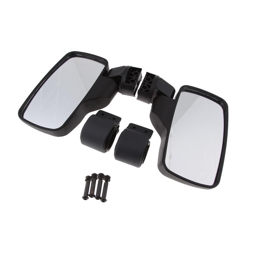 UTV Side Mirrors For Roll Bar Cage Universal UTV Side View Mirrors 1.75 Inch