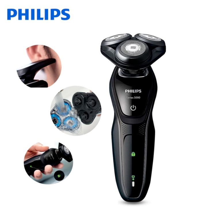 Máy cạo râu khô và ướt Philips S5079 tích hợp tỉa mai  - Hàng nhập khẩu