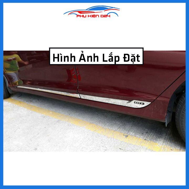 Bộ ốp nẹp sườn Civic 2016-2017-2018-2019-2020 mạ crom trang trí làm đẹp xe