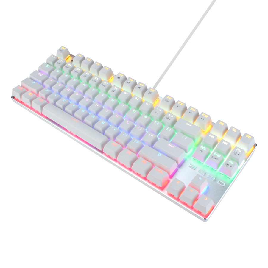 Bàn Phím Cơ Có Dây Metoo Zero X51 LED Blue Switch Tenkeyless - Hàng Chính Hãng