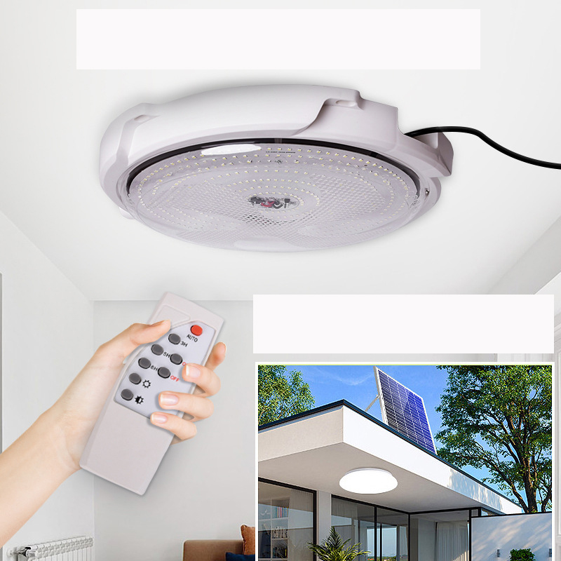Đèn năng lượng mặt trời ốp trần 400W – Vỏ nhôm, Tấm pin NLMT rời, Ánh sáng trắng- 400WOT