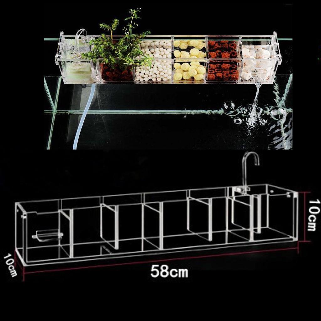 Lọc tràn mika siêu đẹp SIZE TO 5-7 NGĂN - Máng lọc tràn bể cá -Shopleo