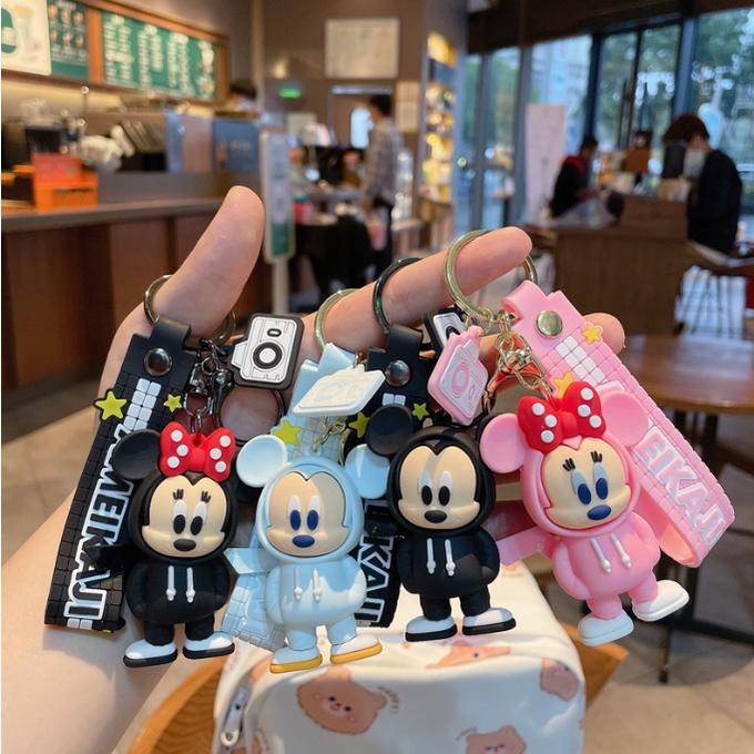 Mô hình Móc khóa hoạt hình Disney chuột Mickey - chìa ô tô xe máy quà lưu niệm