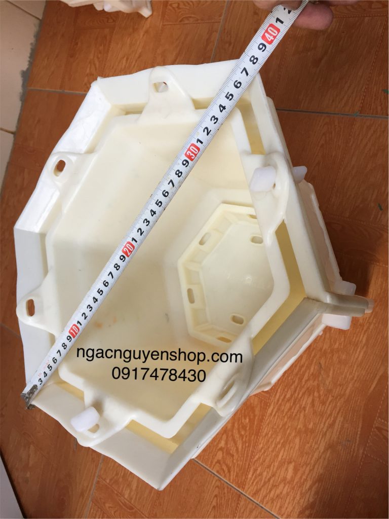 Khuôn đúc chậu lục giác rộng 30 cao 22 mẫu hoa kèm chân quỳ nhựa abs hàng dày dặn