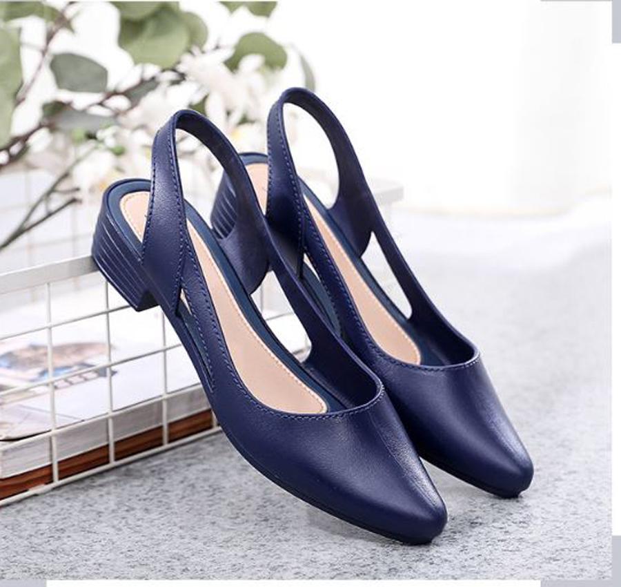 Dép sandal nữ đi mưa cao 3.5p nhiều màu mới nhất 241