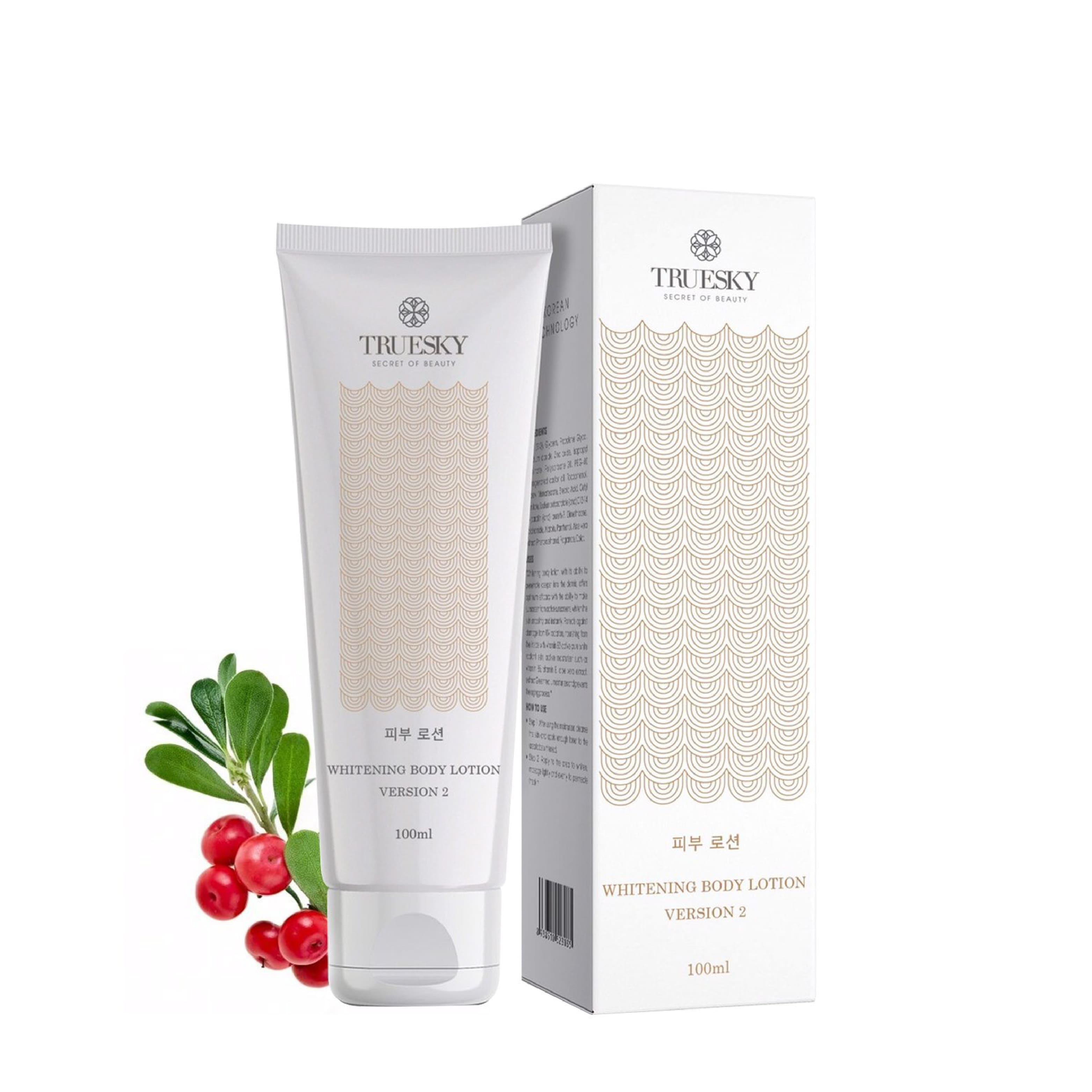 Kem dưỡng trắng da toàn thân Truesky Version 2 dạng lotion thẩm thấu và dưỡng trắng nhanh 100ml - Whitening Body Lotion