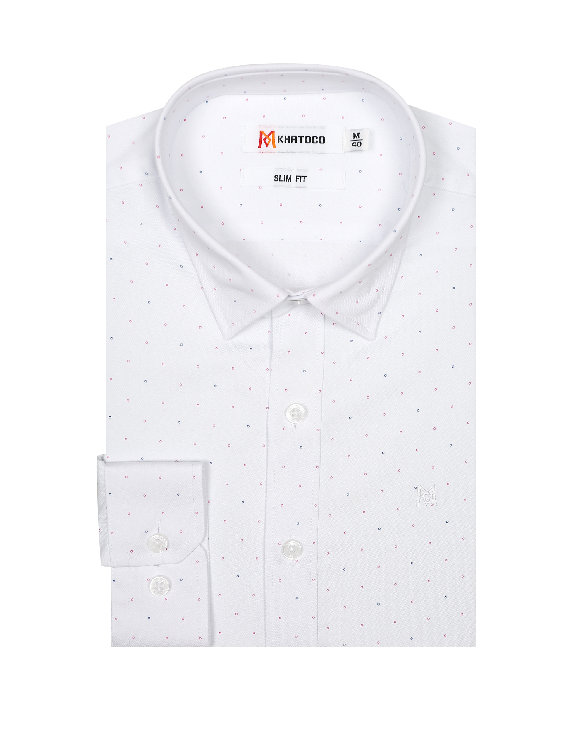 Hình ảnh Áo Sơ Mi Nam Tay Dài form ôm slim fit Khatoco A1MD498S1-CNIN302-2505-D