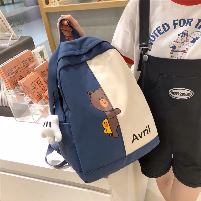 Balo gấu 2 màu siêu xinh, cute. chống thấm nước tốt.