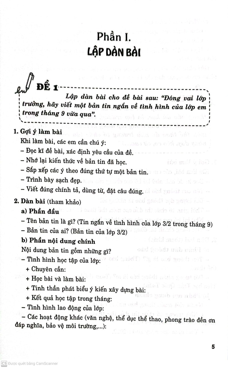 Dàn Bài Tập Làm Văn 3 ( Theo Chương Trình GDPT Mới )