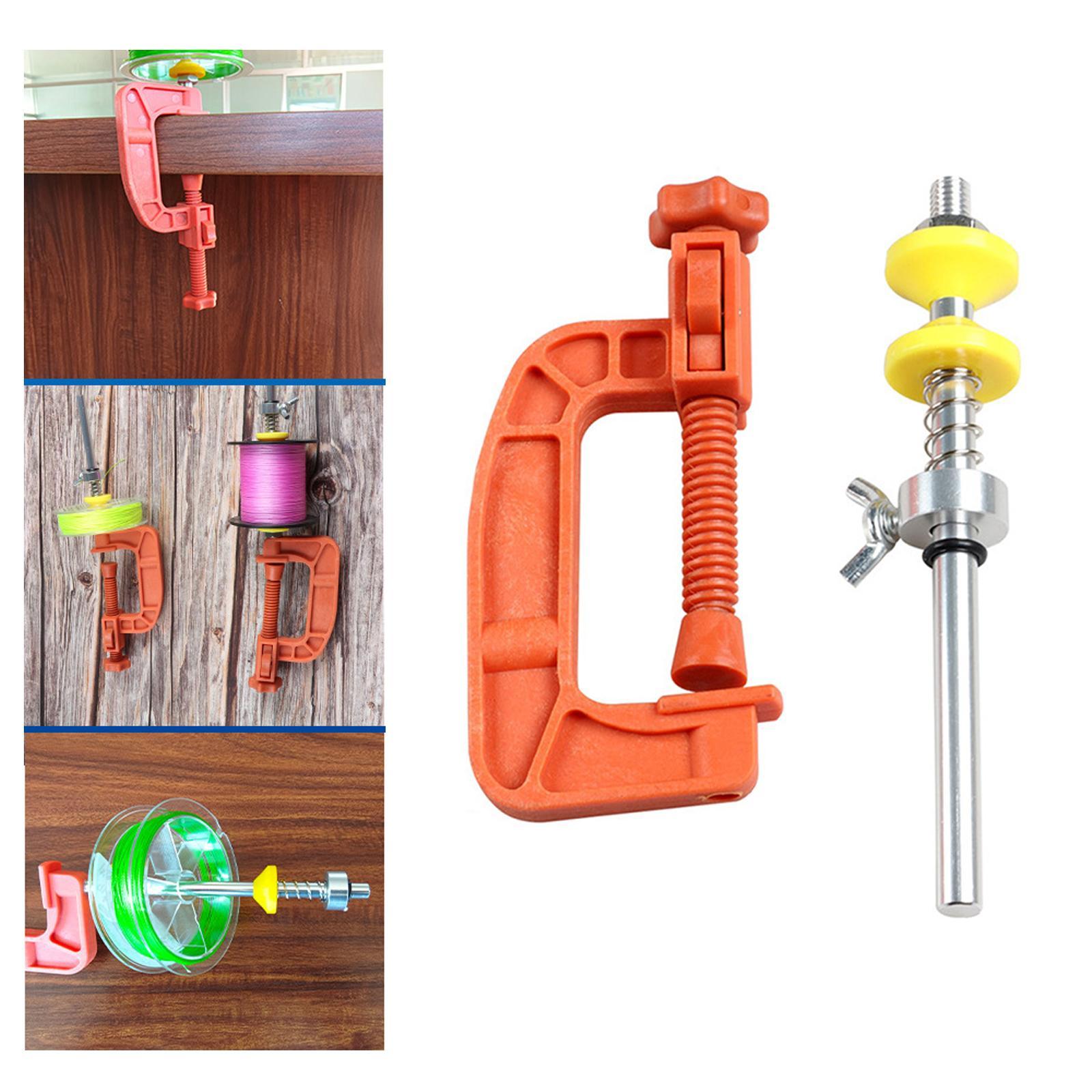 Quick Winding Tool Supplies Clamp Multi Use Spooling Station System Fishing Reel Line Spool Line Reel Holder for Outdoor Fishing