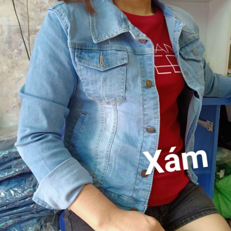 Áo khoác jean nữ, Áo khoác jean chống nắng size đại