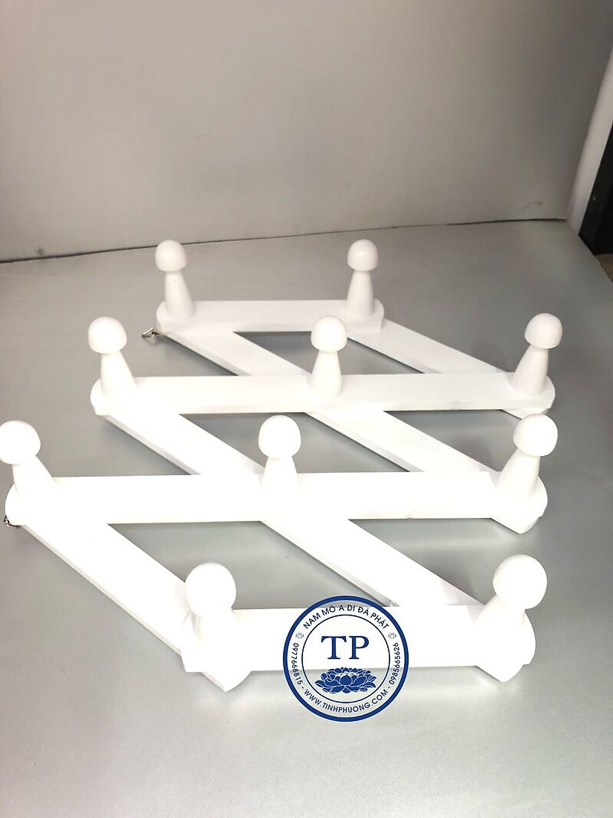 Móc treo quần áo gỗ cao su KH91722