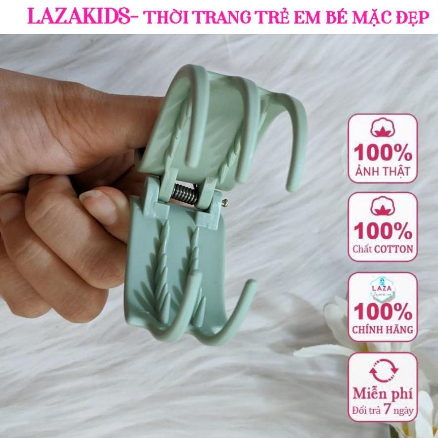 Set 12 kẹp càng cua 5 răng HÀN QUỐC LAZAKIDS nhám mix 6 màu cao cấp ĐẸP XINH HOTTRENDS 2022