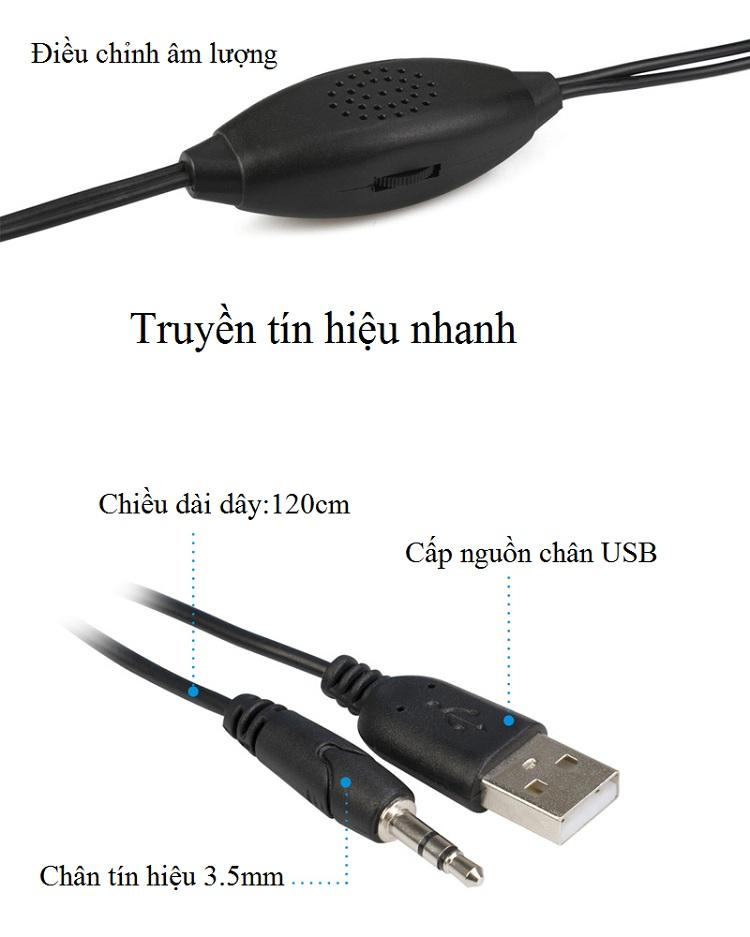 Bộ 2 loa nghe nhạc để bàn siêu trầm âm thanh chất lượng HiFi cực đỉnh V-7