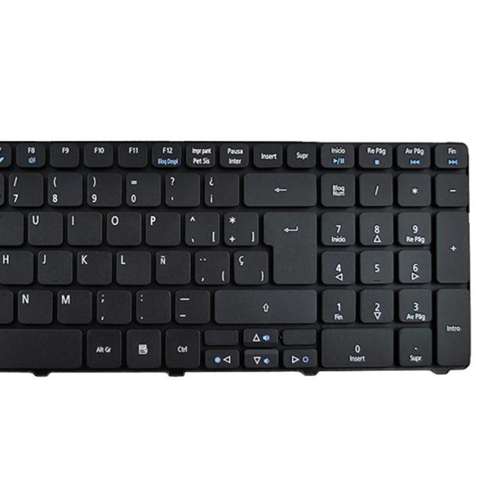 Laptop SP Spanish Keyboard Replacement Fits for   AS5741G Black