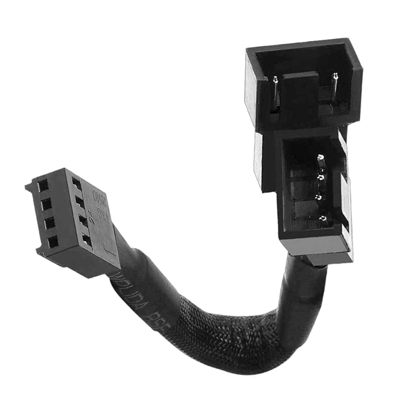 Mini PC Temperature Control Cable Computer Fan 4-Pin Adapter 6.29inch New
