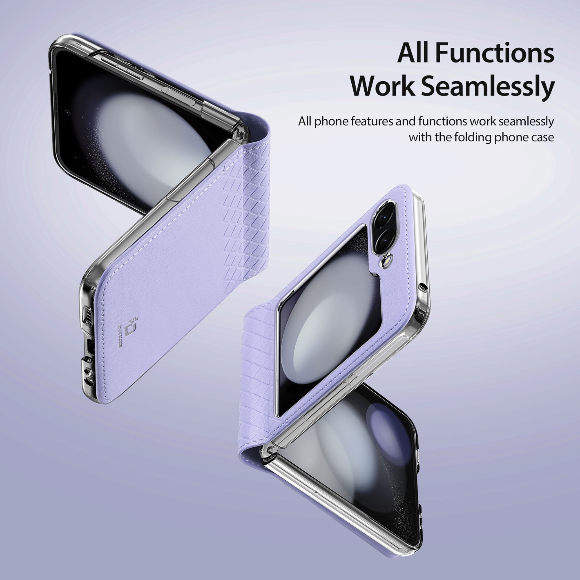 Bao Da Dành Cho Samsung Galaxy Z Flip 5 Dux Ducis Bril Series, Thời Trang, Cá Tính - HÀNG CHÍNH HÃNG