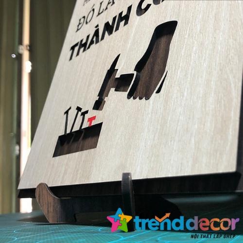 Tranh Gỗ Treo Tường Tranh Slogan Tôi Đã Thất Bại Hết Lần Này Đến Lần Khác Đó Là Lý Do Tôi Thành Công.