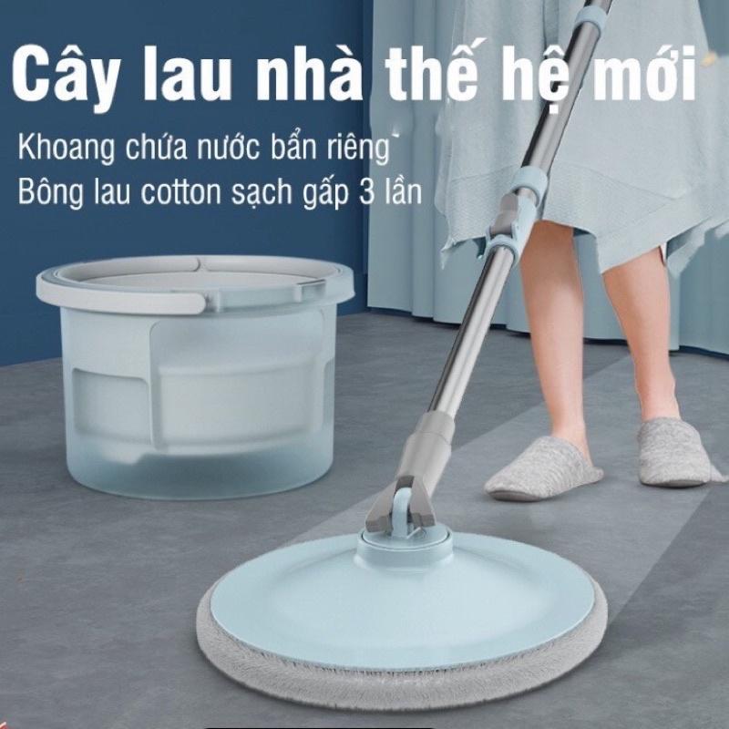 BỘ CHỔI LAU NHÀ ĐA NĂNG THÔNG MINH TÁCH NƯỚC BẨN K8 - VẮT NƯỚC DỄ DÀNG