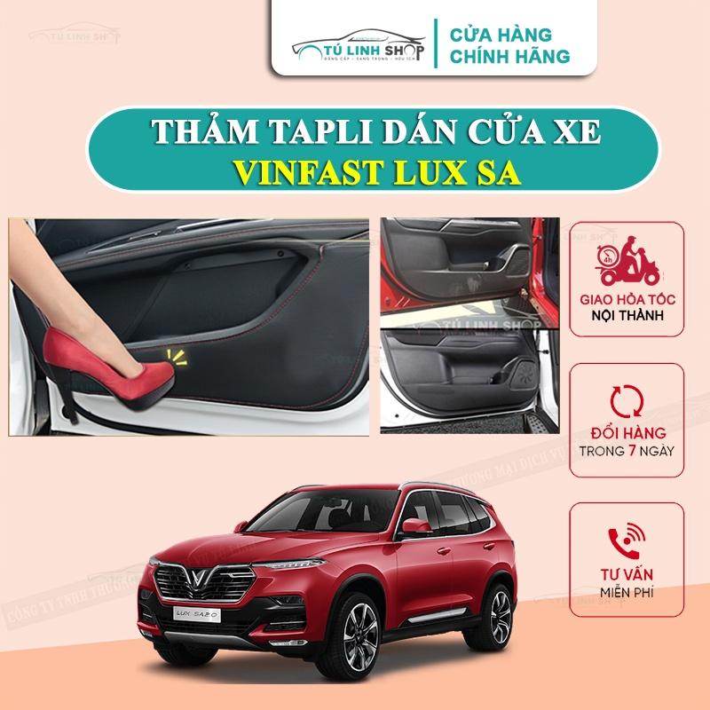 Bộ 4 Thảm Tapli cho Vinfast LUX SA dán cánh cửa chống trầy xước xe, dễ vệ sinh lau chùi