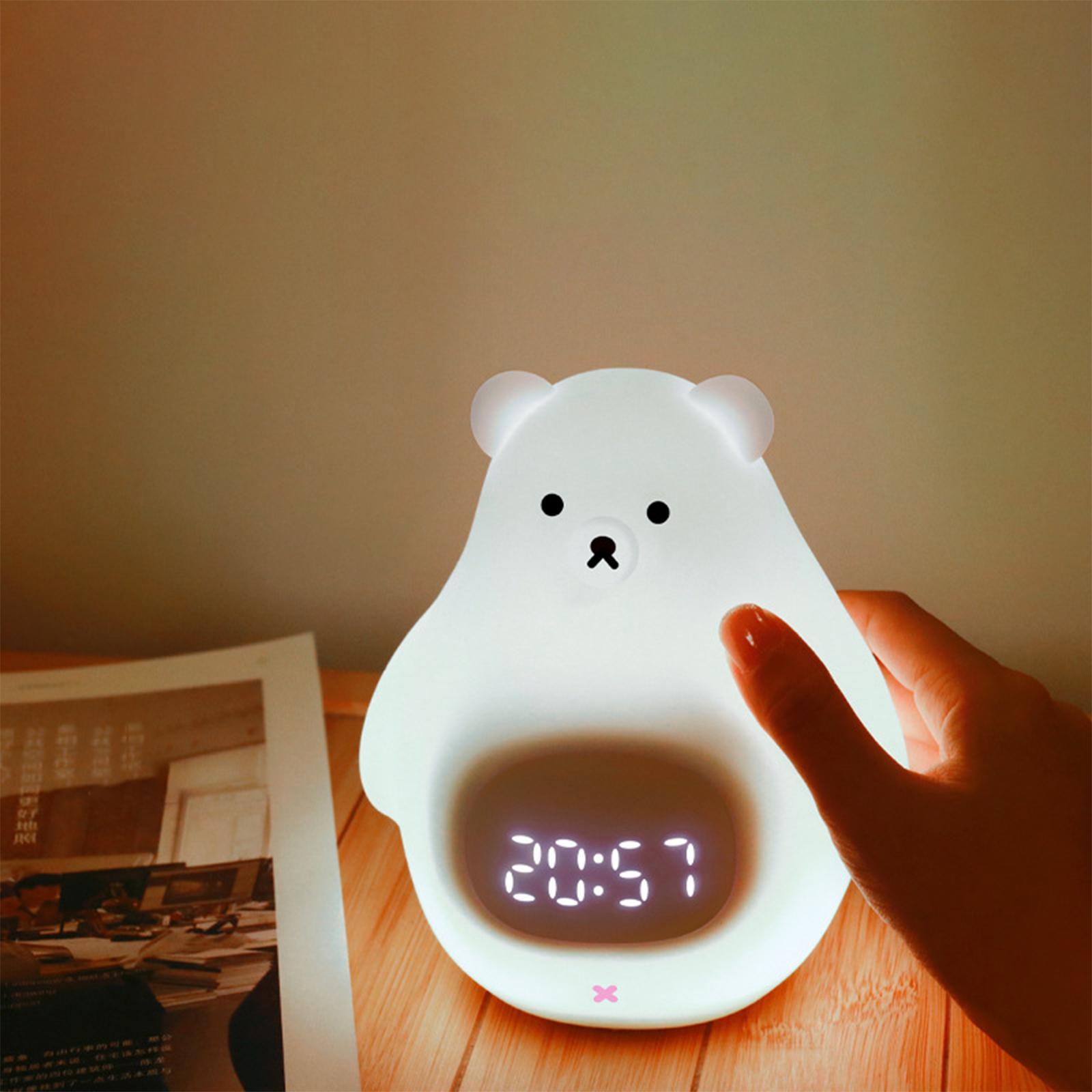USB Charging Children  Bedroom Room Decor Silicone Bear Bedside Lamp Night Light