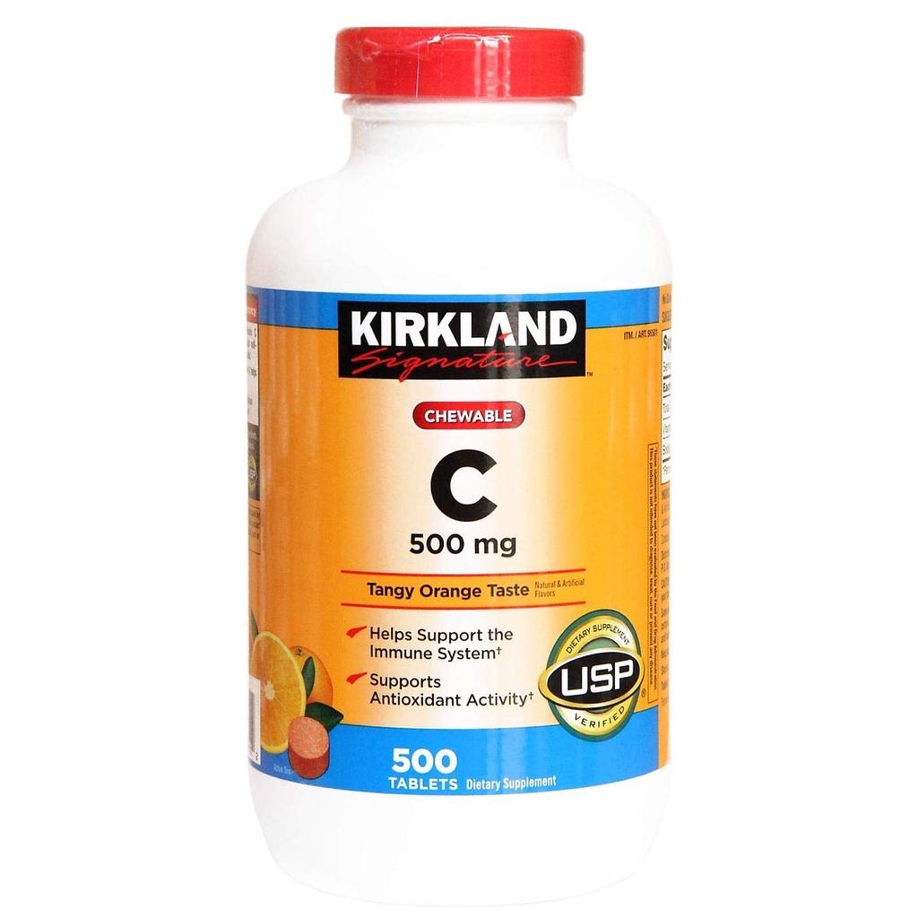 Viên uống Vitamin C 500mg Kirkland 500 viên của Mỹ