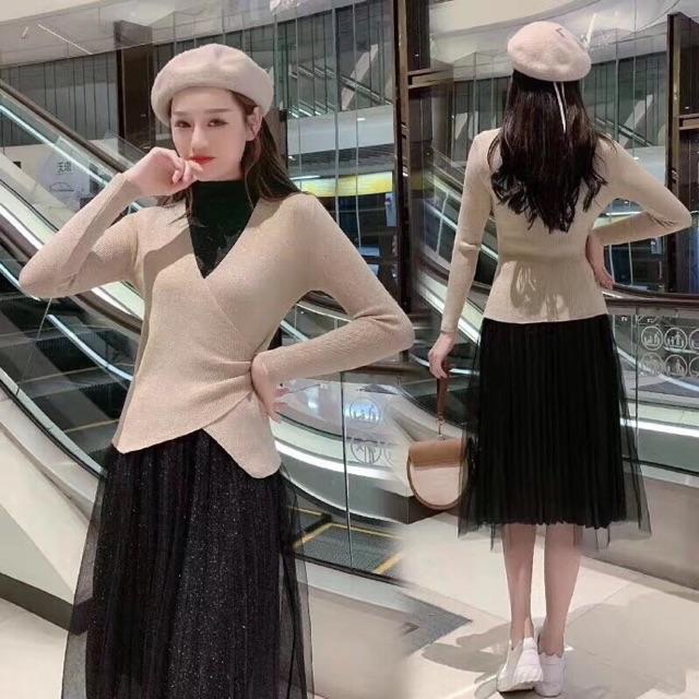 Set len thời trang (ảnh thật) Bầu bí bon chen
