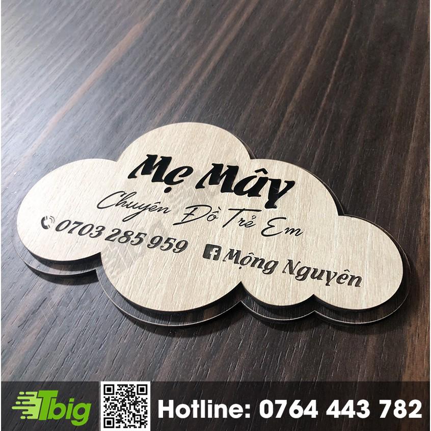 Bảng gỗ tên shop mini chúng tôi thiết kế theo yêu cầu
