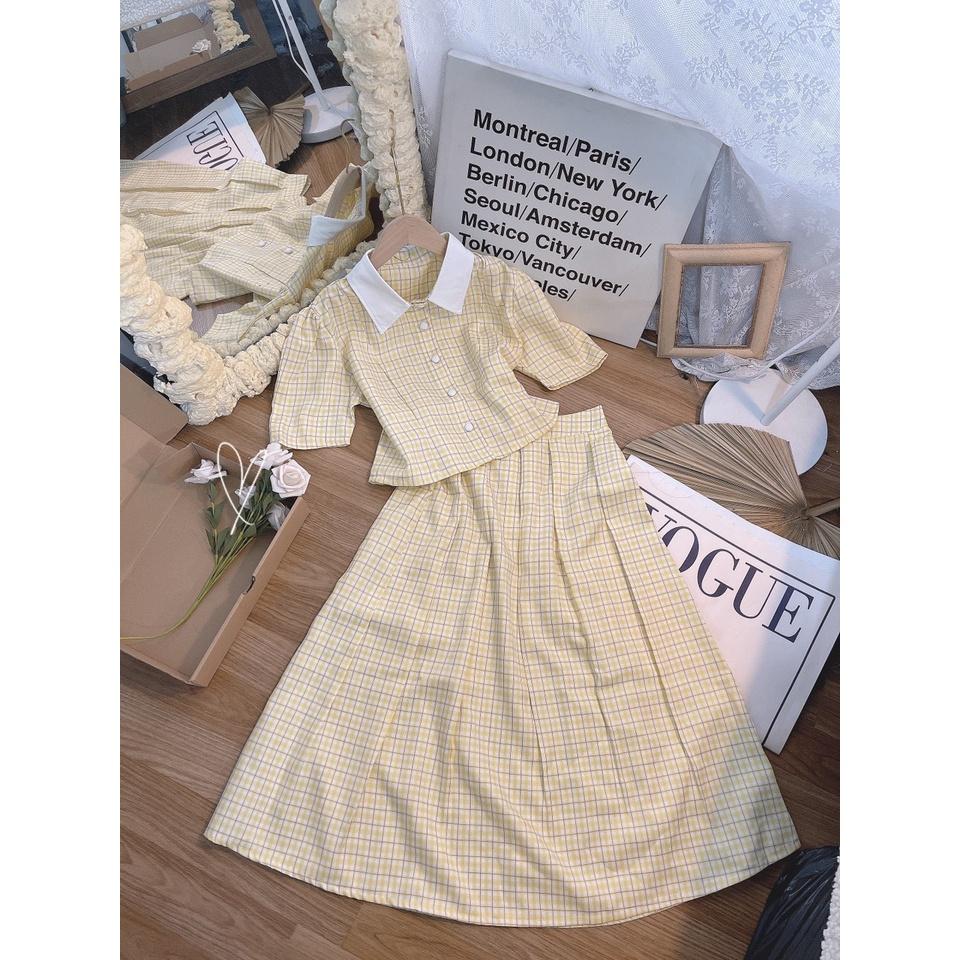 SET ÁO SƠ MI KÈM CHÂN VÁY