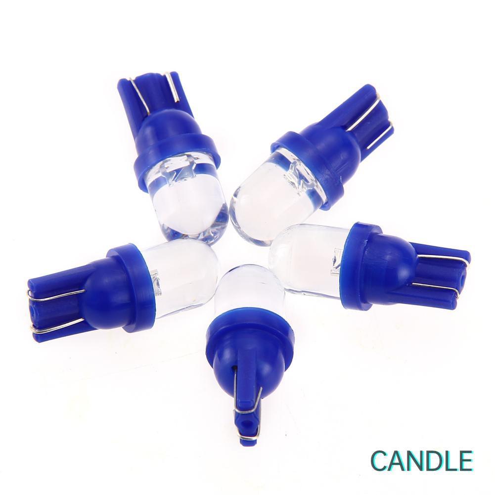5 Bóng Đèn Led Xanh T10 194 W5W Cho Xe Hơi / Xe Máy