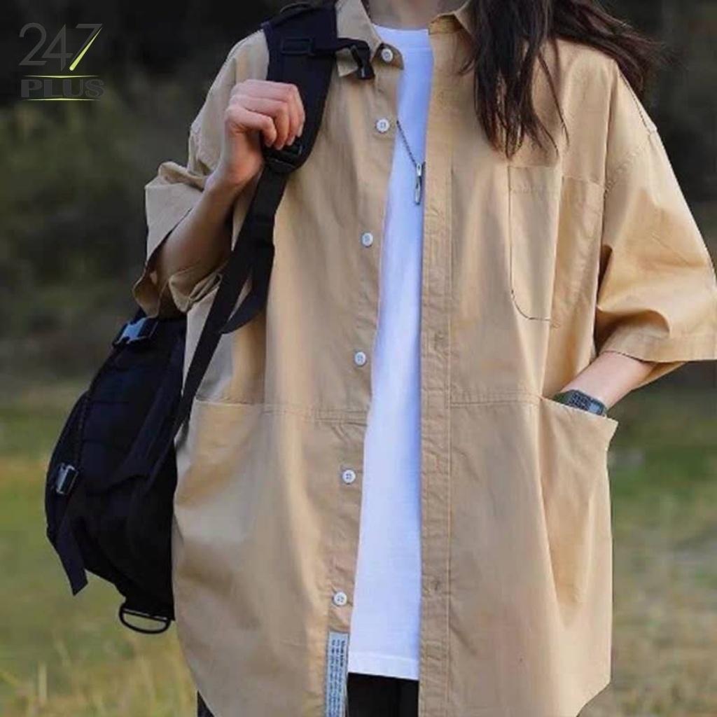 Áo Sơ Mi Cộc Tay Vintage Siêu Xinh