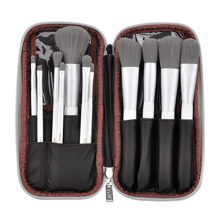 Bộ cọ trang điểm MSQ 12 cây với túi đựng MSQ 12pcs Charcoal Fibre Brushes Set