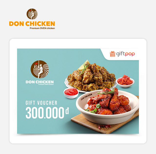 Phiếu Quà Tặng Don Chicken 300K