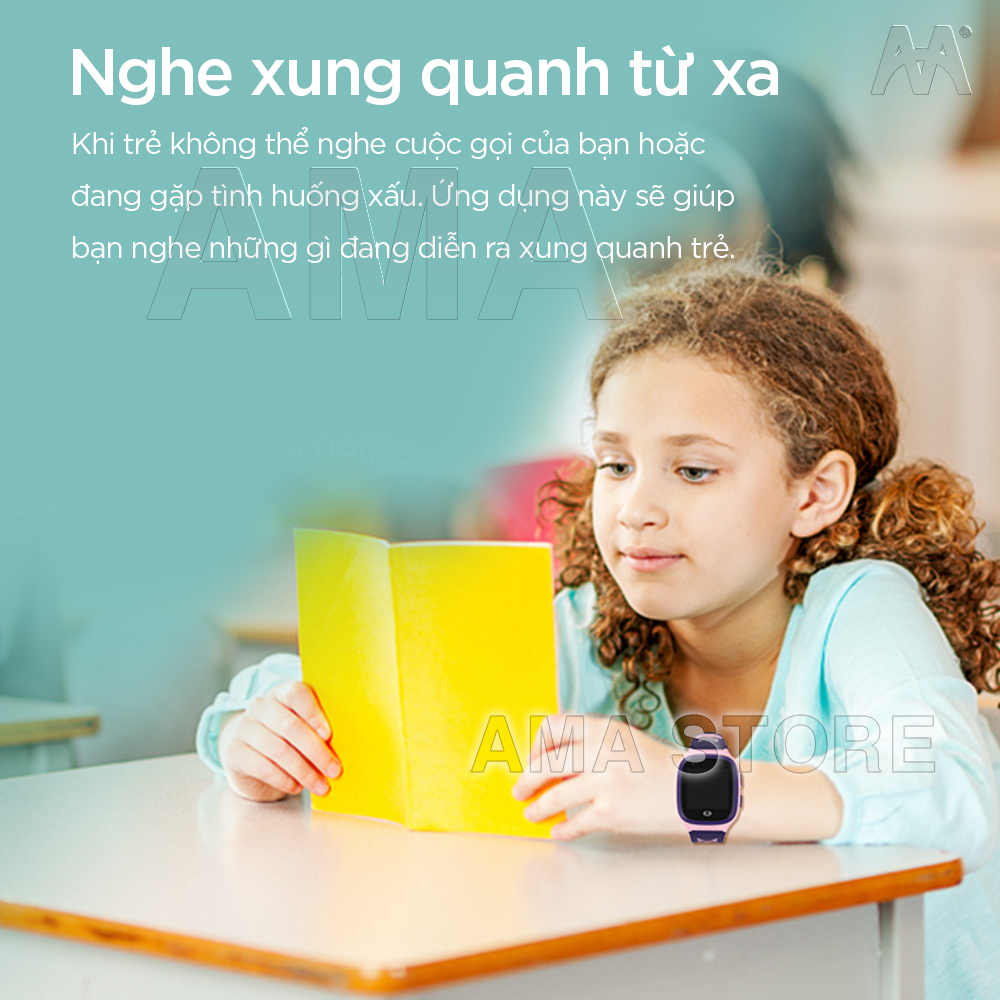 Đồng hồ Trẻ em Thông minh Gọi Video Call 4G, GPS, Wifi Chống nước Định vị Chính xác AMA Watch LT31 - Hàng nhập khẩu