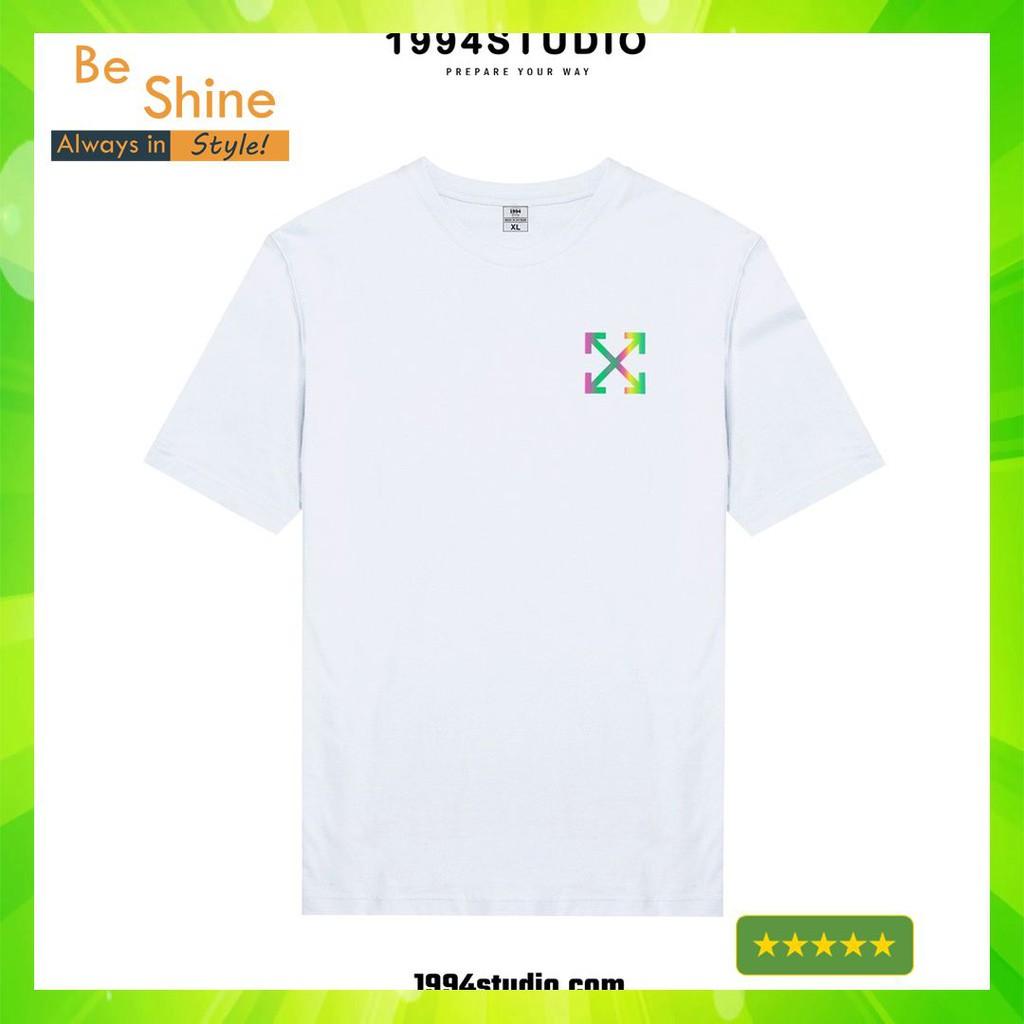 Áo Thun Unisex Logo Off White 99 Phản Quang 7 Màu Form Rộng Thời Trang Nam Nữ Phong Cách Hàn Quốc