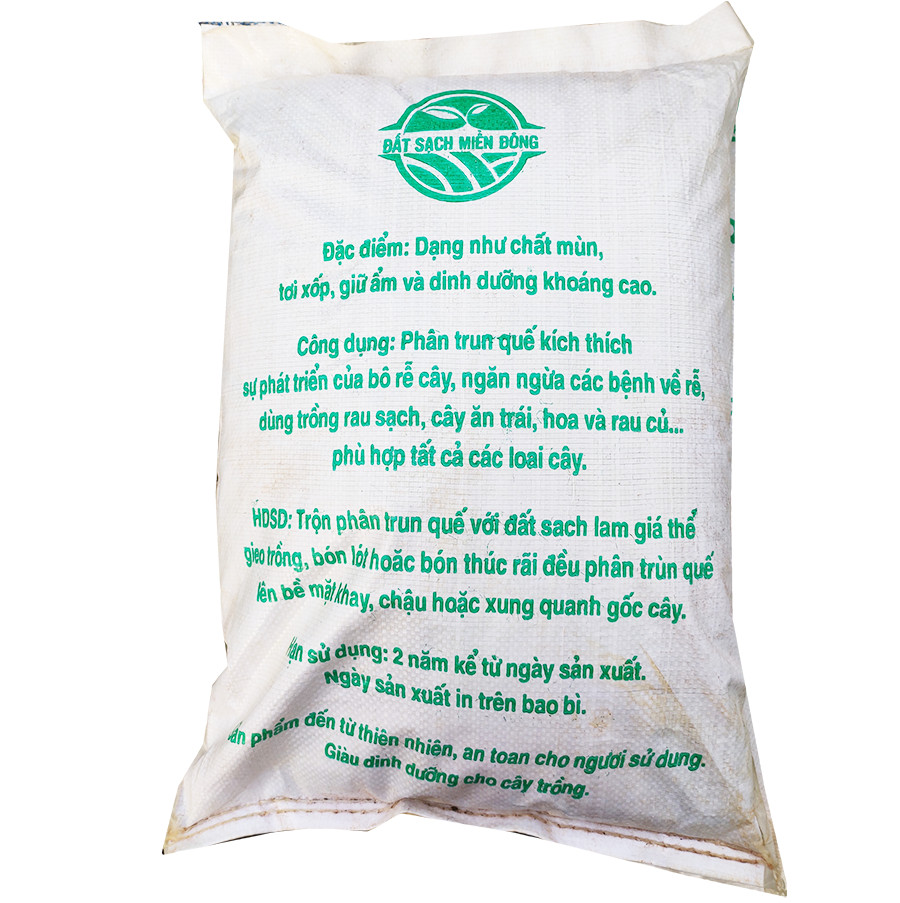 Phân trùn quế truyền thống, phân trùn quế nguyên chất 10kg- earthworm manure - vermicompost