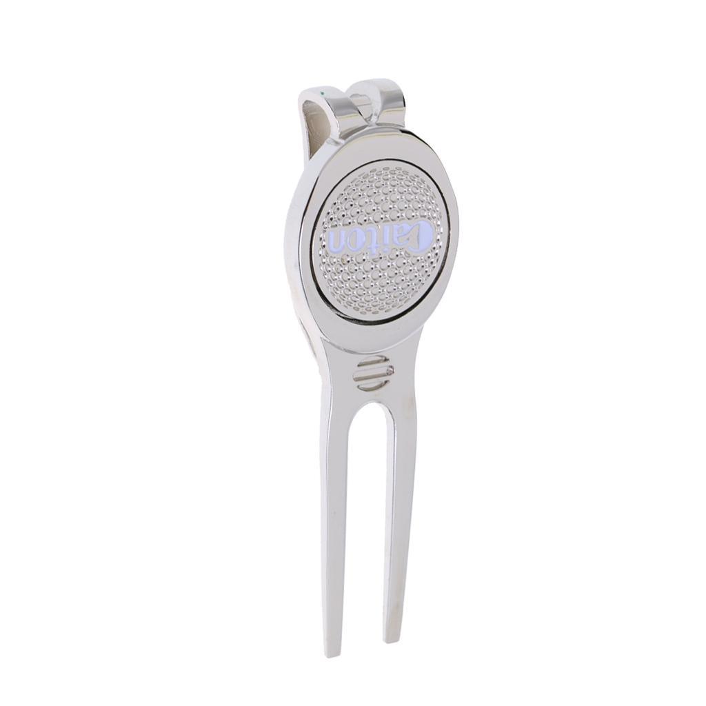 Zinc Alloy Golf  Repair Tool with  Golf Ball Marker Golfer Gift