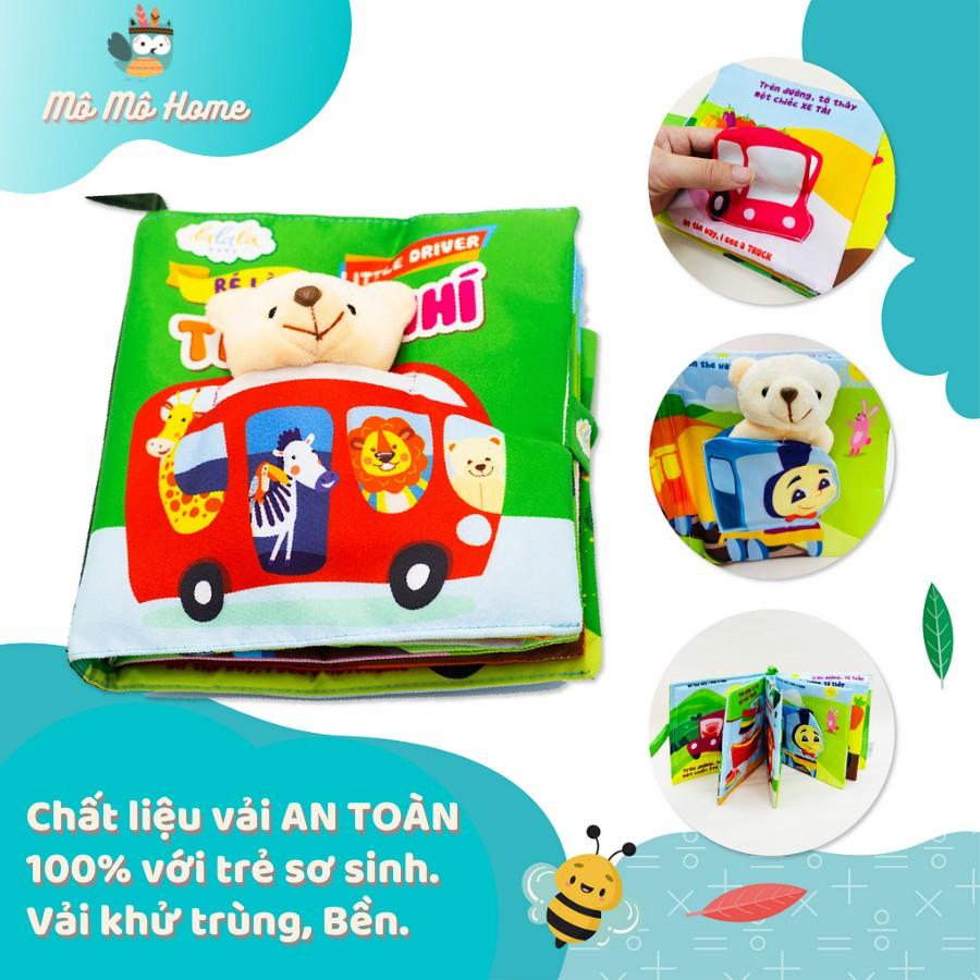 Sách vải cho bé Lalala baby kích thích phát triển đa giác quan