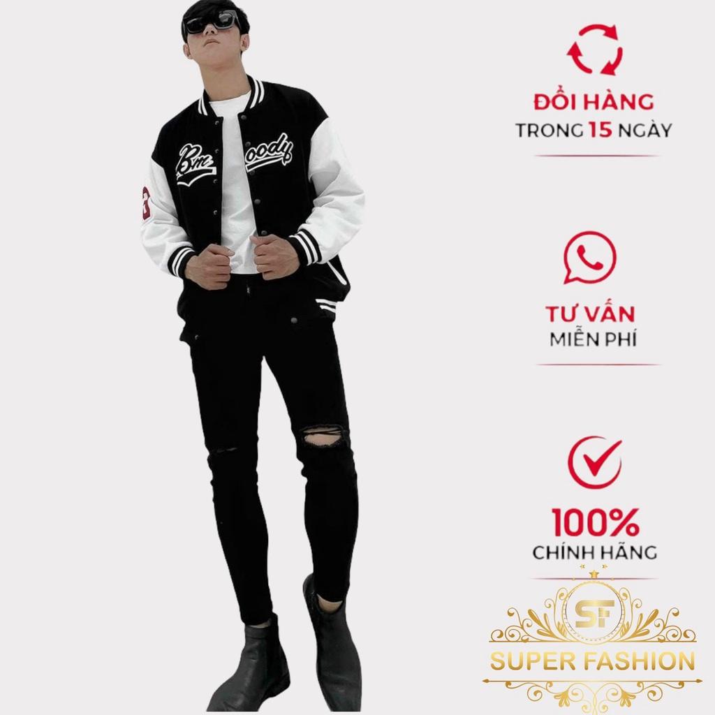 Áo Khoác Bomber Nam Nữ Phối Chữ 23 Tay Áo Chất Dù 2 Lớp Đẹp Siêu Hot FASHION