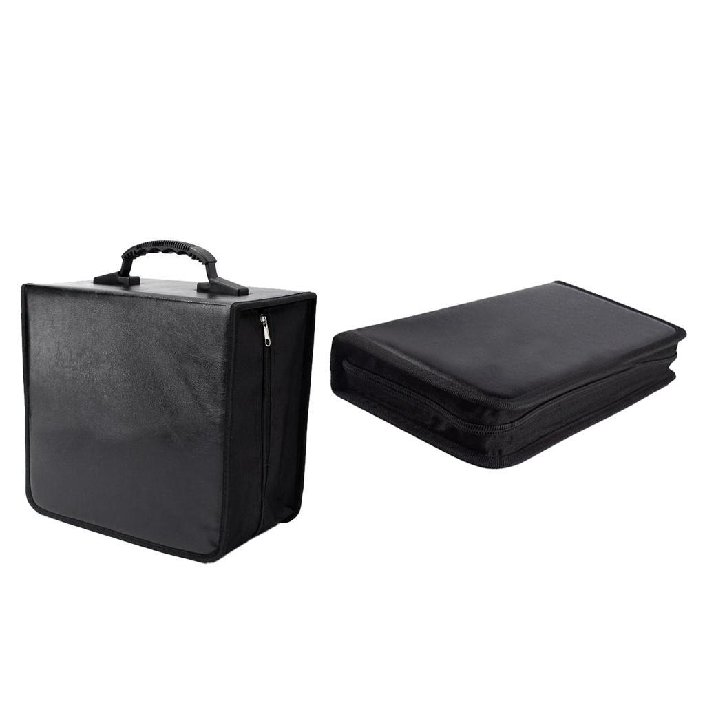 80/250 Disc Heavy Duty CD DVD Storage Bag Case PU Leather Disks DVD Holder