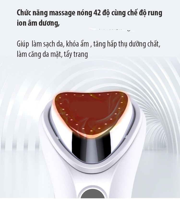 Máy chăm sóc da nóng đẩy dưỡng chất công nghệ hàn quốc BLK-D020 đi kèm bút massage mắt ( hàng nhập khẩu )