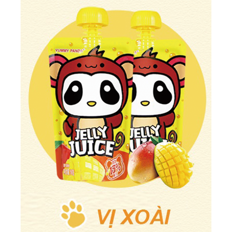 Thạch uống trái cây YUMMY PANDA vị Xoài 150g