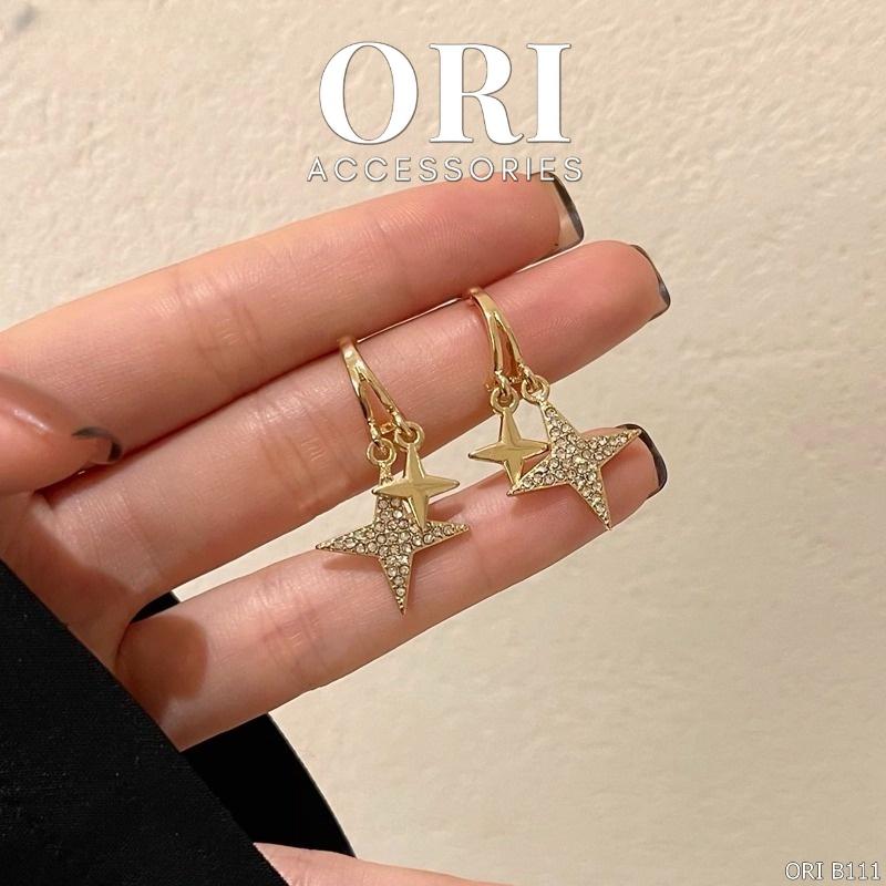 Bông tai Ngôi sao đính đá Erasmus độc đáo sang trọng ORI ACCESSORIES B111