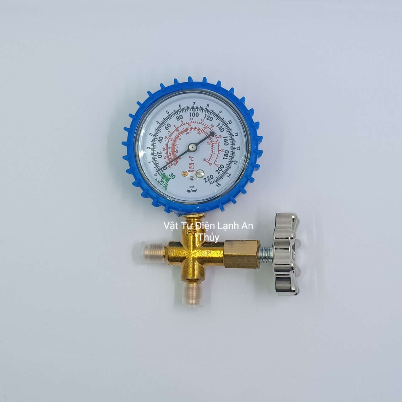 Đồng hồ nạp gas tủ lạnh điều hoà - Đồng hồ nạp gas máy lạnh đơn xanh HONGSEN