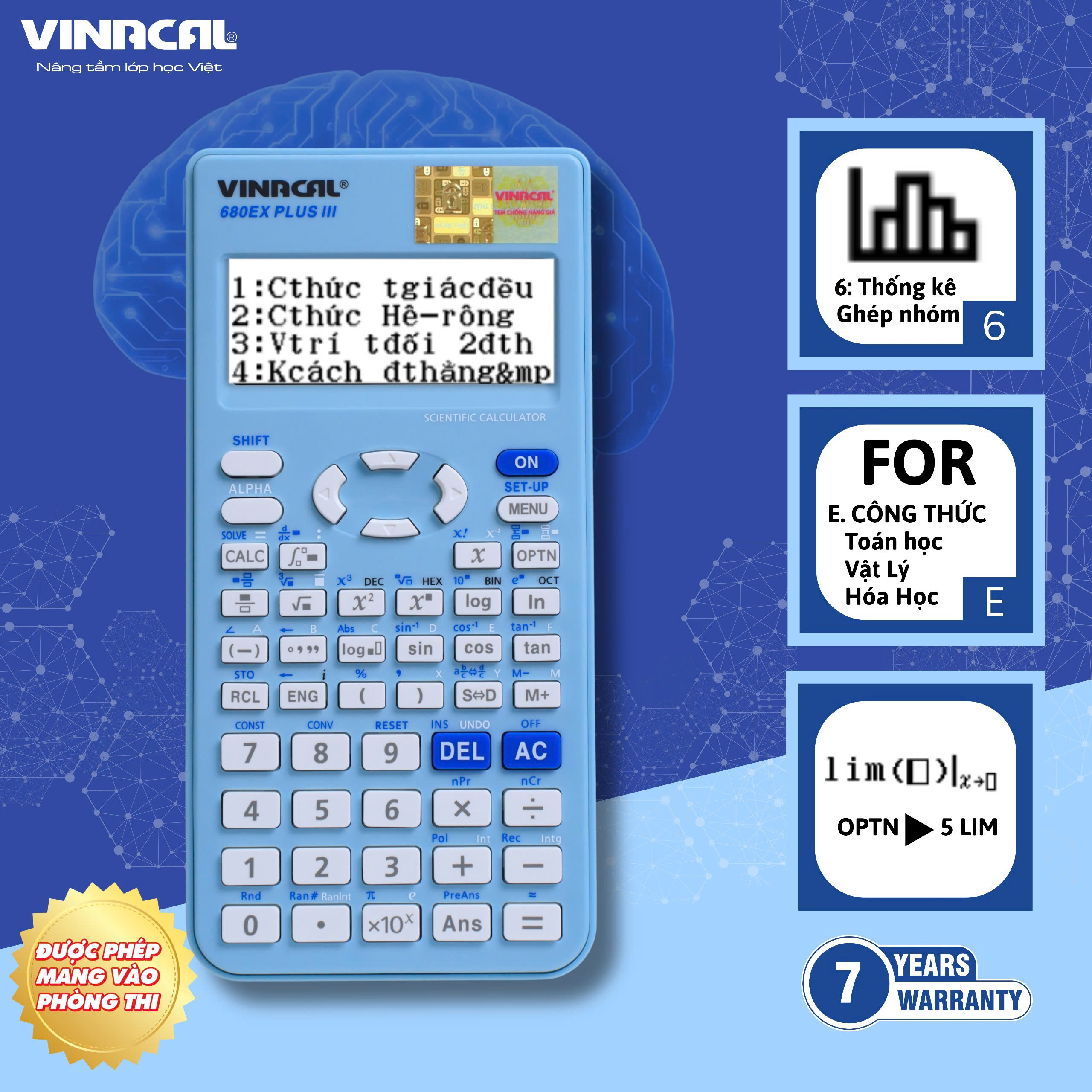 Máy Tính VINACAL 680EX Plus