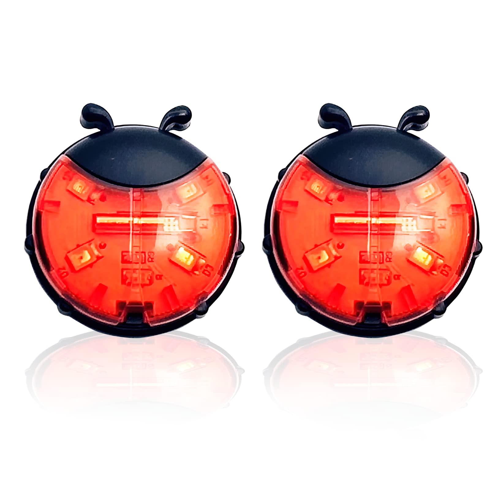 Đèn nhấp nháy đèn LED, ánh sáng an toàn hình bọ rùa ánh sáng xe đạp thông minh Đèn