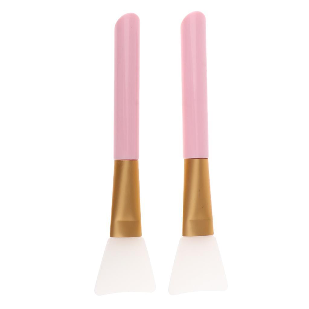 2x Silicone Face Mask Brushes Hairless Tools Pink